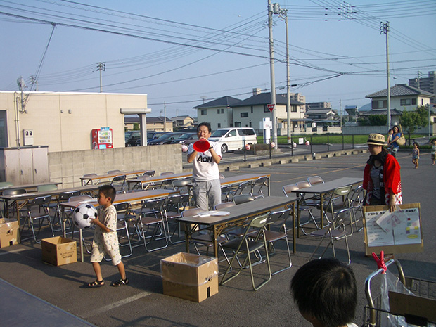 いよいよ「夕涼み会」開始！橋本社長より開会の挨拶です。